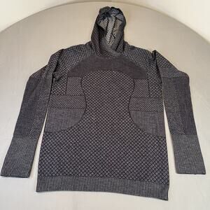 lululemon athletica Black and Gray Patterned Hoodie